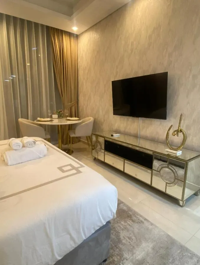 Modern New Studio With Burj Khalifa And Canal View Apartman Dubaj 0*,