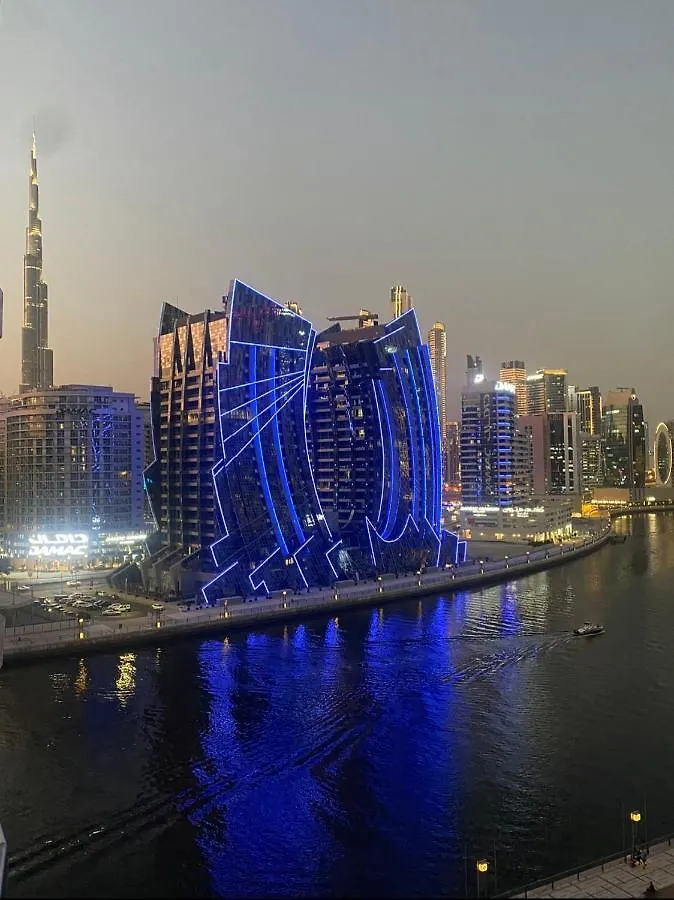 Modern New Studio With Burj Khalifa And Canal View Apartment Dubai